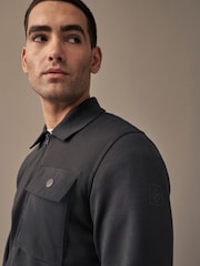 Slate Grey Utility Shacket - Image 6 of 10