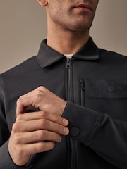 Slate Grey Utility Shacket - Image 7 of 10