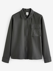 Slate Grey Utility Shacket - Image 8 of 10