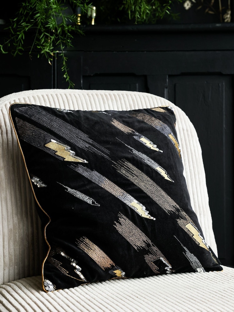 Rockett St George Black Love Struck Cushion - Image 1 of 6