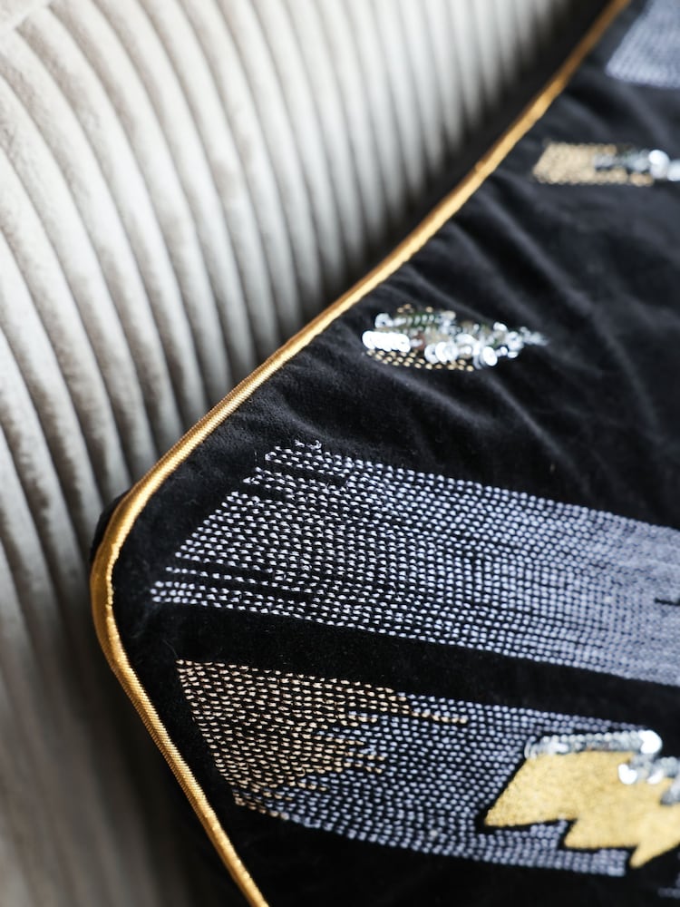 Rockett St George Black Love Struck Cushion - Image 3 of 6