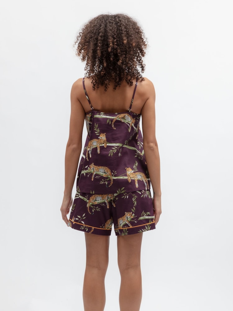 Cyberjammies Brown Printed Cami And Shorts Set - Image 2 of 4