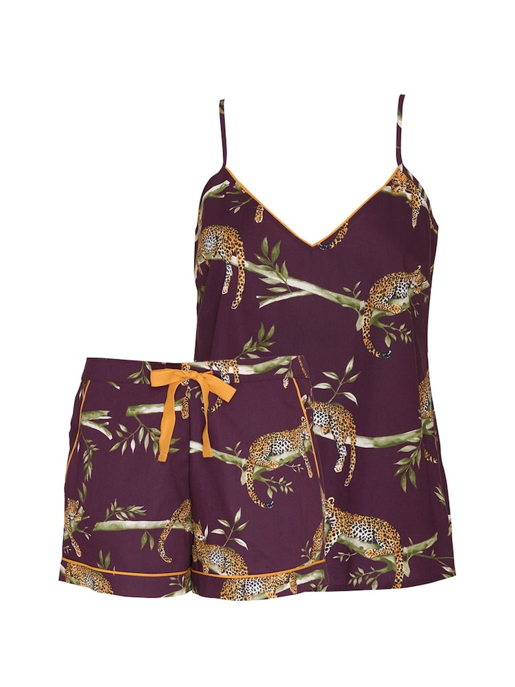 Cyberjammies Brown Printed Cami And Shorts Set - Image 4 of 4