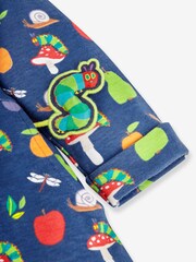 JoJo Maman Bébé Navy Girls' The Very Hungry Caterpillar Button Front Dress - Image 4 of 4