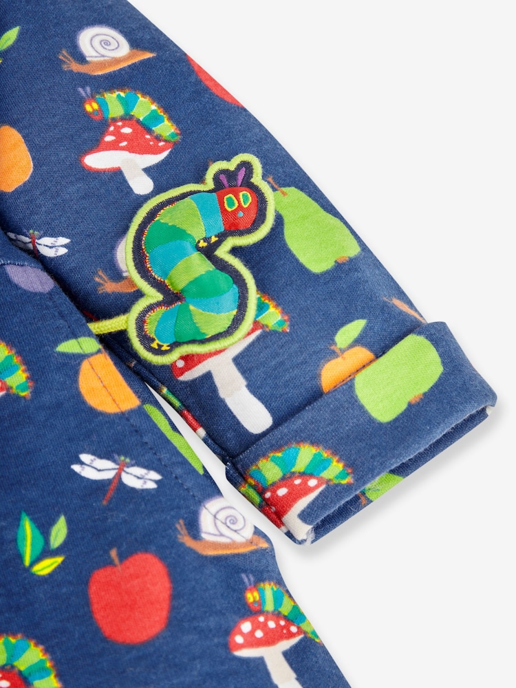 JoJo Maman Bébé Navy Girls' The Very Hungry Caterpillar Button Front Dress - Image 4 of 4