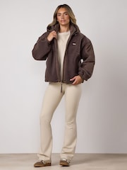 Gym King Brown Borg Woven Jacket - Image 3 of 6
