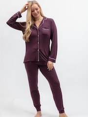 Cyberjammies Brown Revere Jersey Pyjamas Set - Image 2 of 4