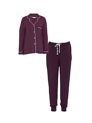 Cyberjammies Brown Revere Jersey Pyjamas Set - Image 4 of 4