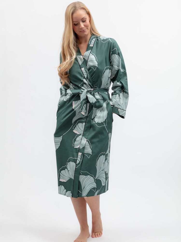 Bata larga con estampado floral de Cyberjammies - Imagen 2 de 4