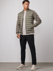 Gym King Green Signature Hybrid Bomber Jacket - Image 1 of 4