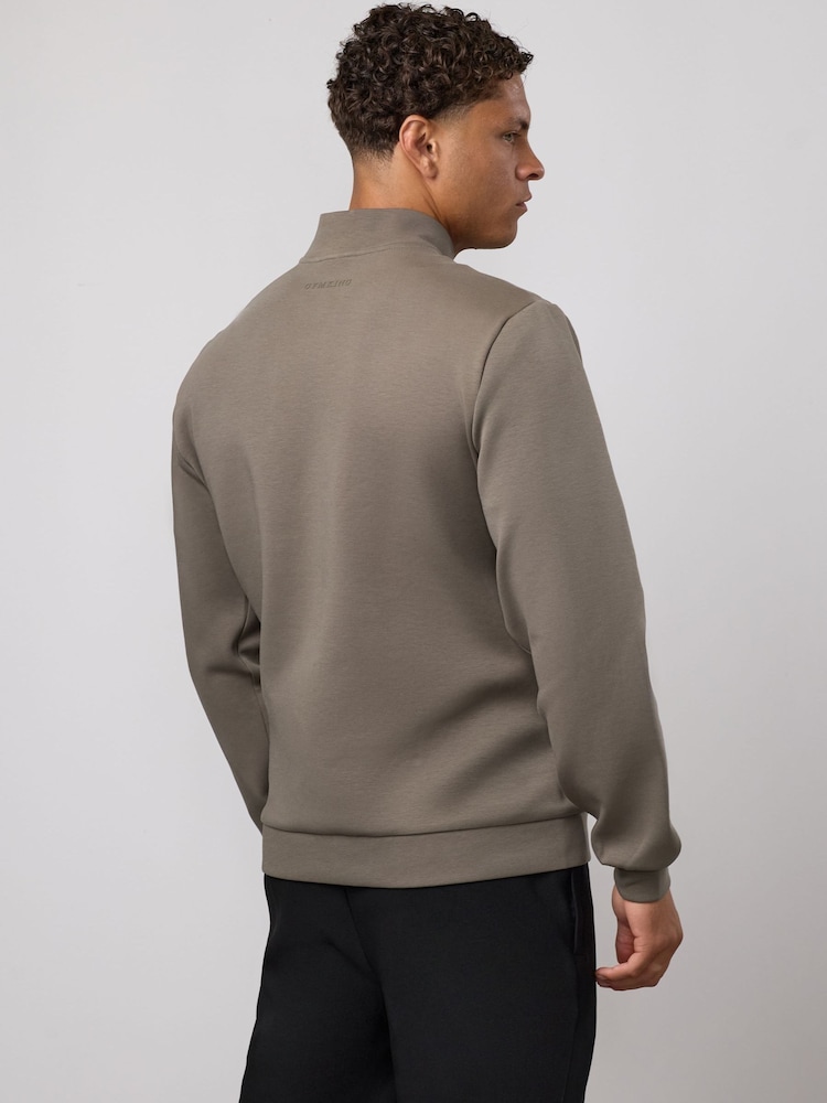 Gym King Green Signature Hybrid Bomber Jacket - Image 2 of 4 Gym King Green Signature Hybrid Bomber Jacket - Image 2 of 4