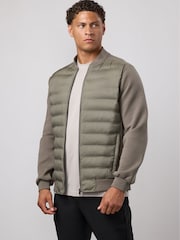 Gym King Green Signature Hybrid Bomber Jacket - Image 3 of 4