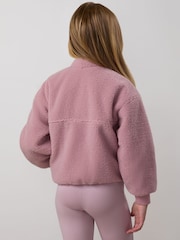 Gym King Purple Puffer Borg Jacket - Image 2 of 4