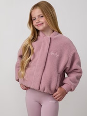 Gym King Purple Puffer Borg Jacket - Image 3 of 4