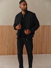 Gym King Black Signature Woven Trousers - Image 1 of 5