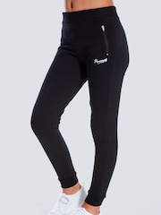 Pineapple Black Skinny Zip Girls Joggers - Image 1 of 5