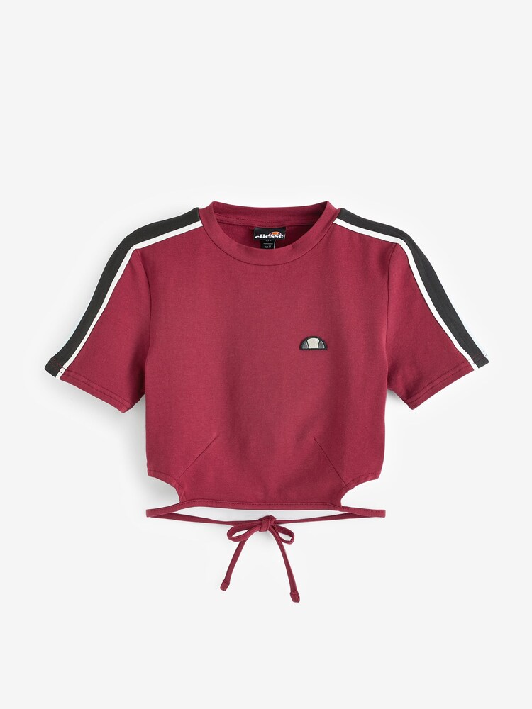 Ellesse Red Maldonado Cropped T-Shirt - Image 5 of 5
