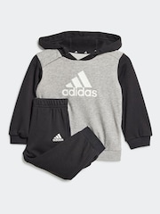 adidas Black/Grey Kids Essentials Colorblock Jogger Set - Image 1 of 5