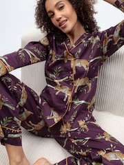 Cyberjammies Brown Leopard Print Pyjamas Set - Image 1 of 4