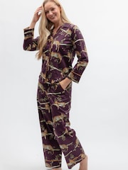 Cyberjammies Brown Leopard Print Pyjamas Set - Image 3 of 4