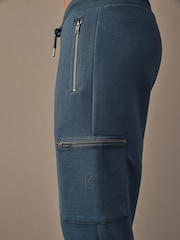 Blue Denim Cotton Rich Cargo Utility Joggers - Image 5 of 8