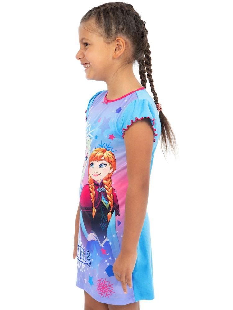 Character Blue Disney Frozen Nightdress - Image 6 of 7