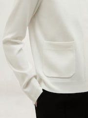 Hobbs White Thea Cardigan - Image 3 of 5
