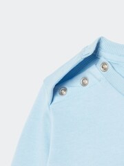 adidas Blue Sportswear Badge Of Sport French Terry Tracksuit - Image 5 of 8