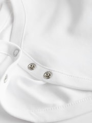 White 5 Pack Essential Baby Long Sleeve Bodysuits - Image 4 of 5