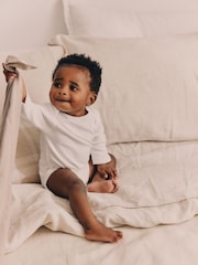 Blanco - Bodys esenciales de manga larga para bebé - Imagen 8 de 10