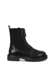Linzi Black Della Ankle Boots With Zip Detail - Image 2 of 4