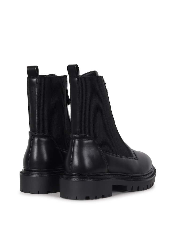 Linzi Black Della Ankle Boots With Zip Detail - Image 4 of 4