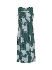 Cyberjammies Green Floral Print Long Nightdress - Image 4 of 4