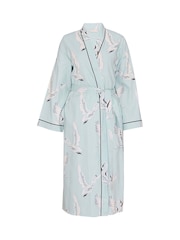 Cyberjammies Swan Print Long Dressing Gown - Imagen 3 de 3