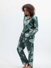 Cyberjammies Green Floral Print Pyjamas Set - Image 2 of 4