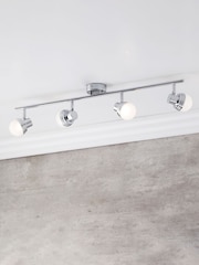 BHS Chrome Milan Deco LED Ceiling Light - Image 1 of 3