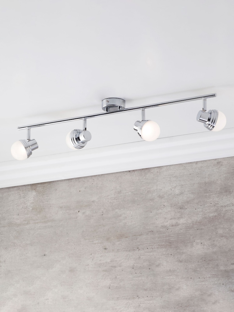 BHS Chrome Milan Deco LED Ceiling Light - Image 1 of 3