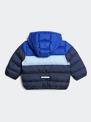 adidas Blue Synthetic Down Jacket - Image 2 of 5