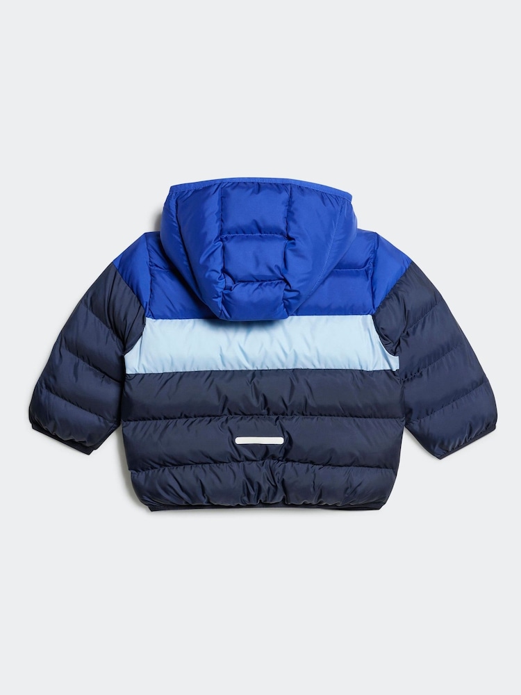 adidas Blue Synthetic Down Jacket - Image 2 of 5
