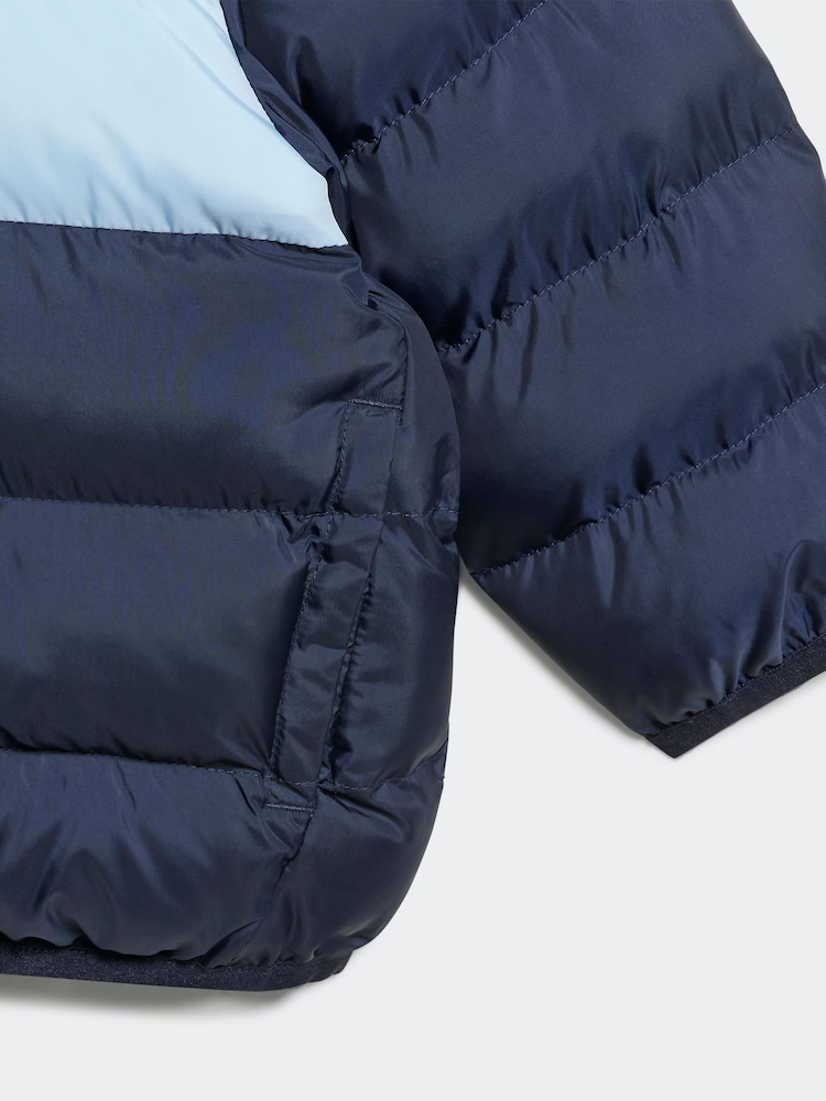adidas Blue Synthetic Down Jacket - Image 5 of 5