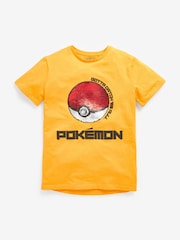 Pokémon Yellow Flippy Sequin License T-Shirt (3-16yrs) - Image 1 of 4