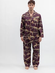 Cyberjammies Brown Leopard Print Pyjamas Set - Image 2 of 4