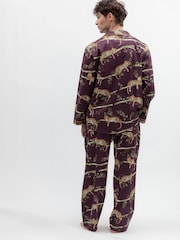 Cyberjammies Brown Leopard Print Pyjamas Set - Image 3 of 4
