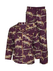Cyberjammies Brown Leopard Print Pyjamas Set - Image 4 of 4