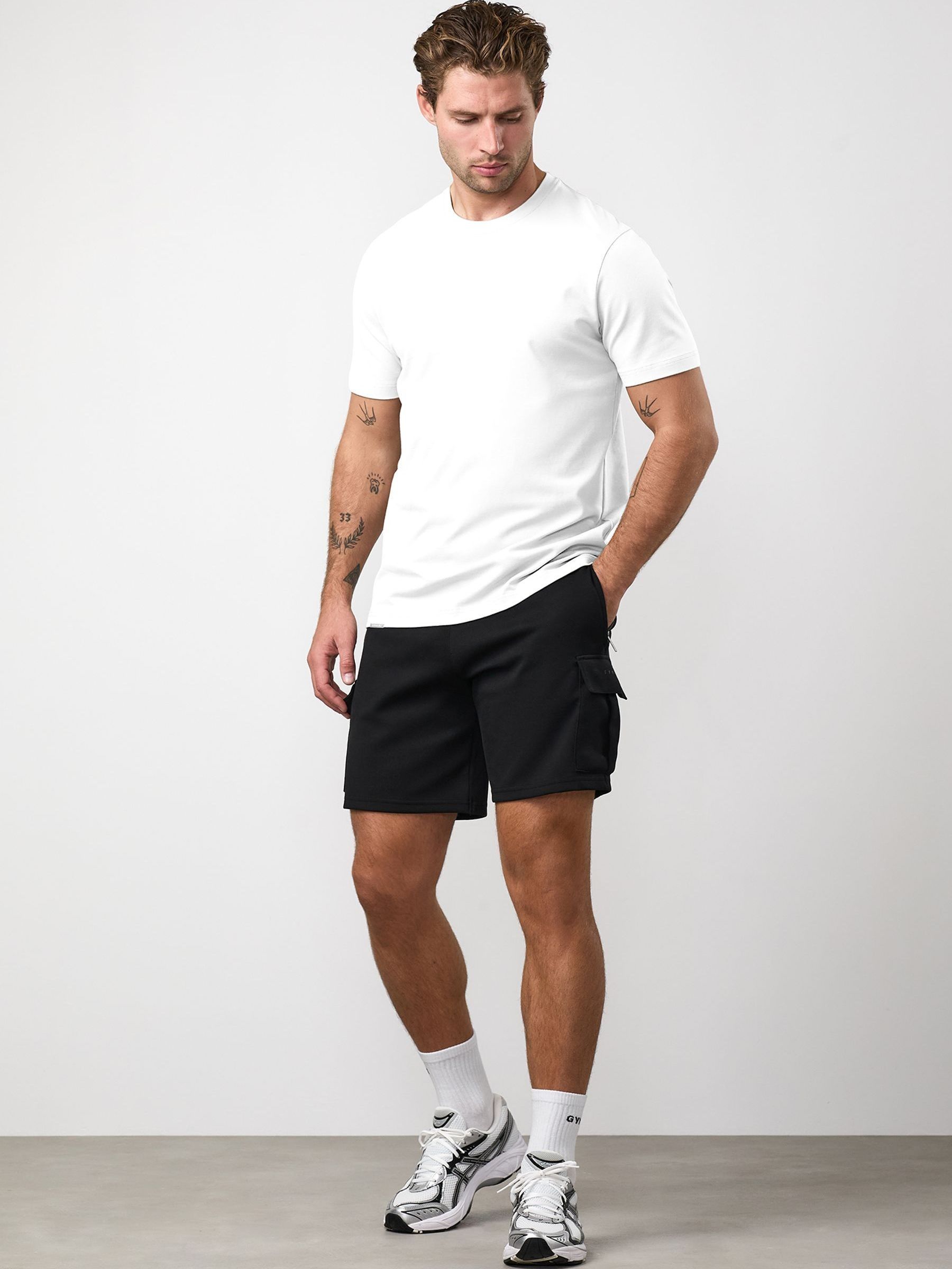 Gym King Men's White Signature T-Shirt