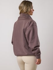 Gym King Brown Sanctuary Rib Collar Funnel Jumper - Image 4 of 6