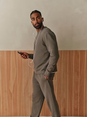 Gym King Green Signature Waffle Long Sleeve Top - Image 2 of 2