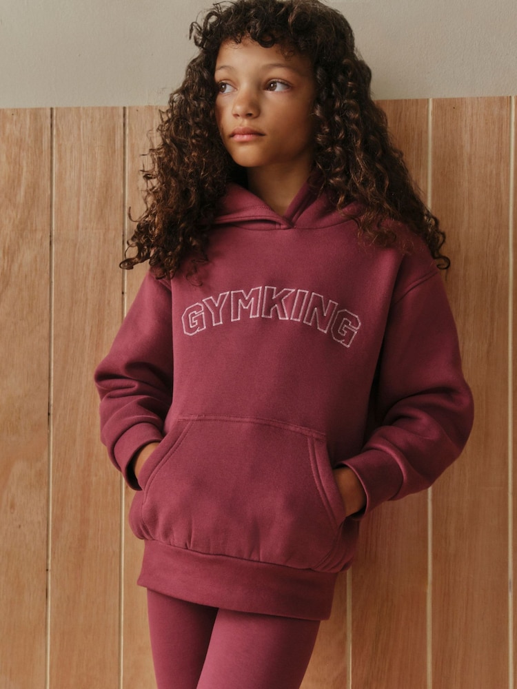 Gym King Pink Sanctuary Fleece Hoodie - Image 1 of 6 Gym King Pink Sanctuary Fleece Hoodie - Image 1 of 6