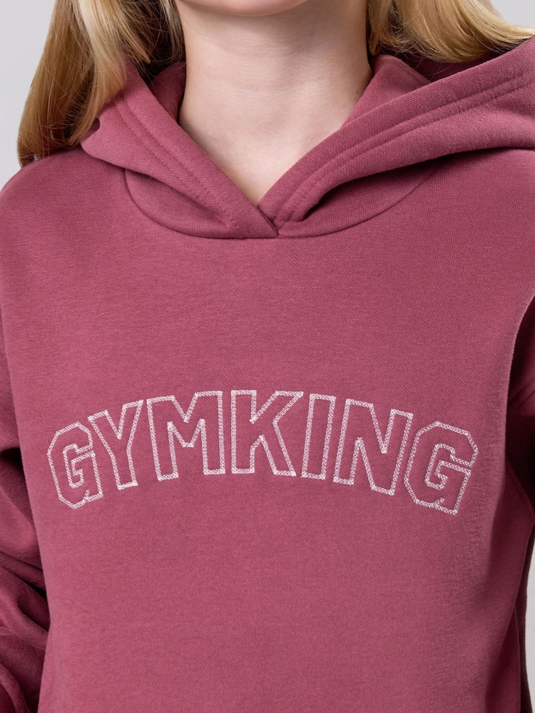 Gym King Pink Sanctuary Fleece Hoodie - Image 6 of 6 Gym King Pink Sanctuary Fleece Hoodie - Image 6 of 6