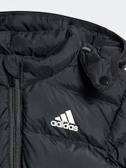 adidas Black Synthetic Down Jacket - Image 3 of 5